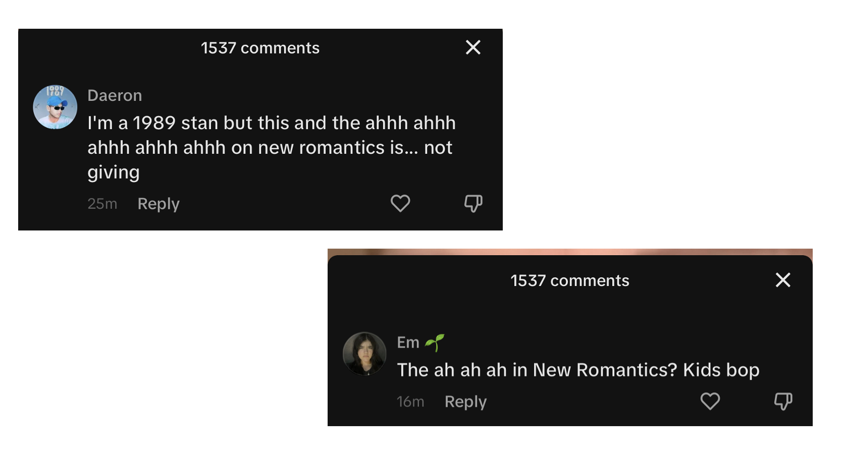 They said what they said.