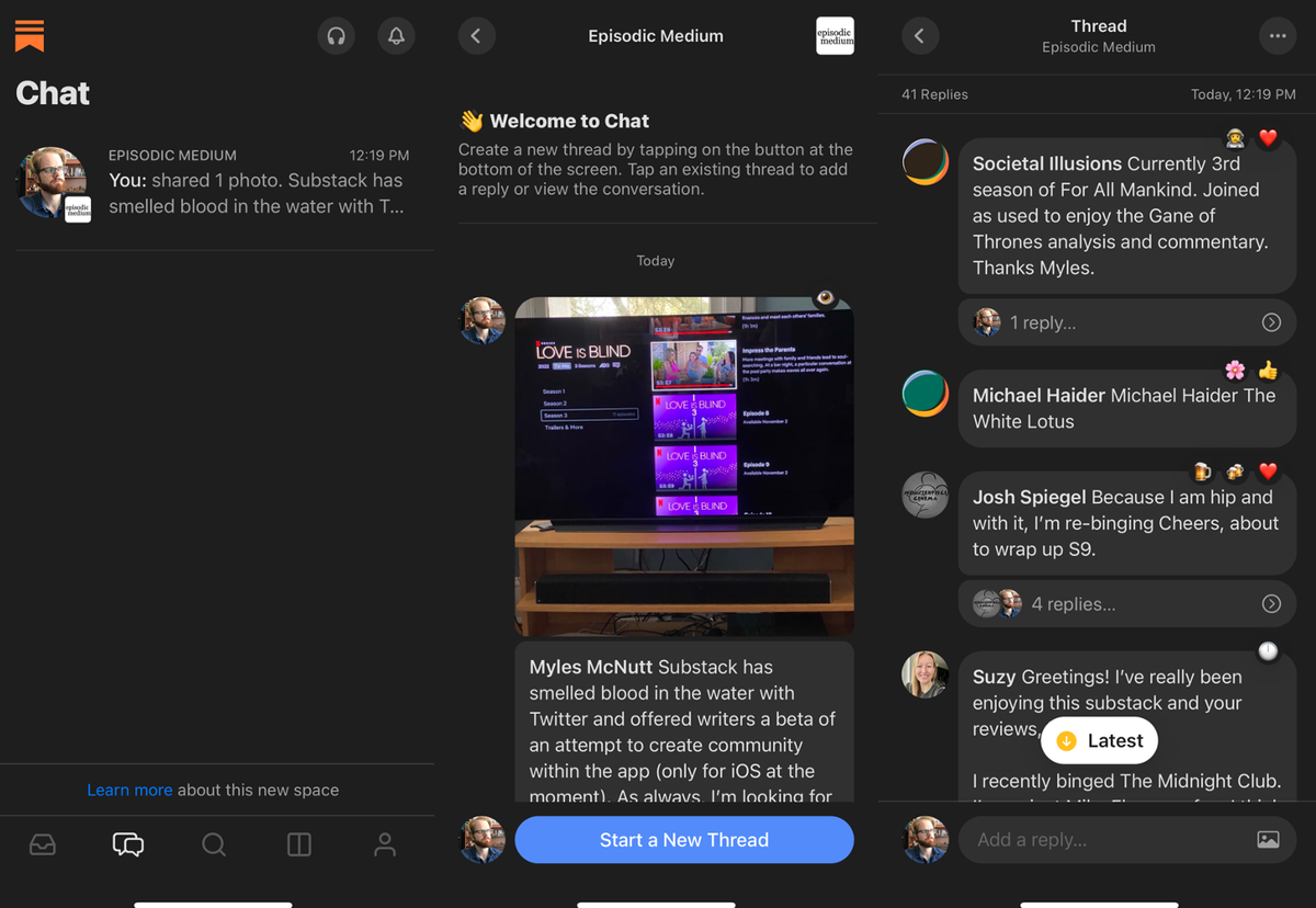 Introducing—and caveating—the Episodic Medium Chat Experience