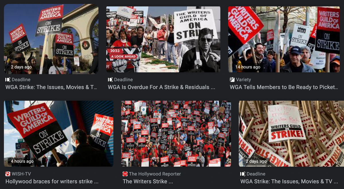 Week-to-Week: Sympathy(?) for the Devil, or, revisiting how we felt about a Writers Strike in 2007